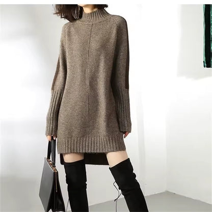 Pull femme automne-hiver tricoté