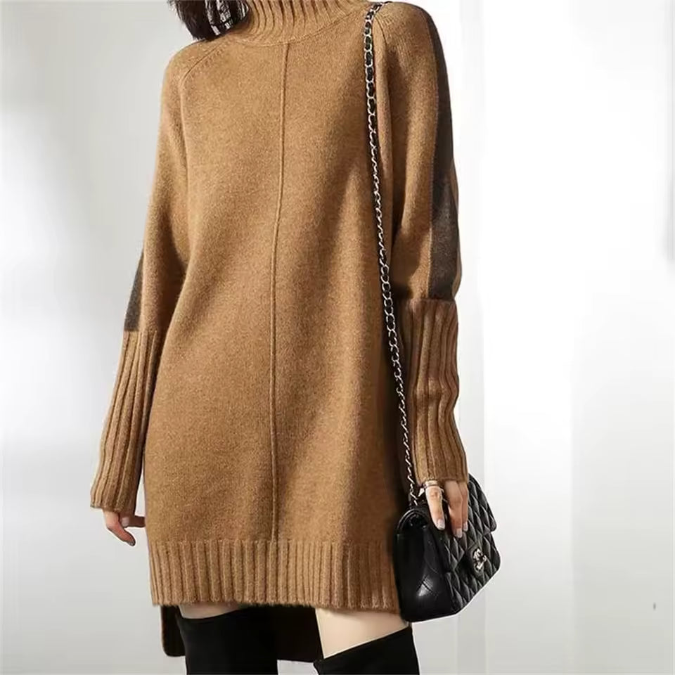 Pull femme automne-hiver tricoté
